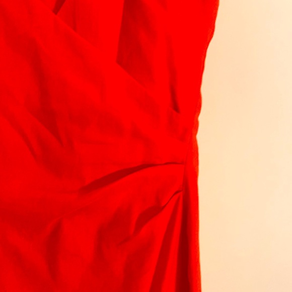 Nicole Miller size 6 orange linen summer dress - Picture 3 of 3